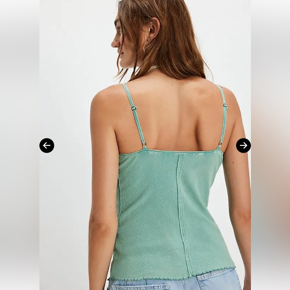 We The Free Oh Honey Cami - Blue Trellis NWOT Size Med Retail $38 - Picture 3 of 4